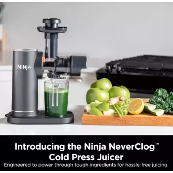 NINJA Aukstās preses sulu spiede | Neverclog JC151EU | Tips Aukstās preses sulu spiede | Pelēka | 150 W | Ātrumu skaits 1