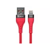 USB A-Lightning kabelis 1m sarkans