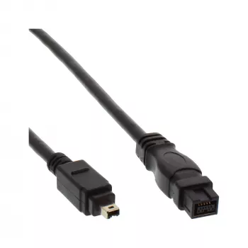 FireWire 400 uz 800 kabelis InLine 34901 1m vīriešu/vīriešu melns