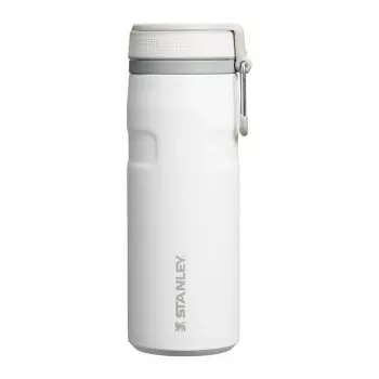 Termosa pudele STANLEY Iceflow Daily usage 470 ml, nerūsējošais tērauds, atlokāms vāciņš, balta