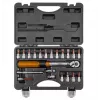 Neo Tools 1/4 divvirzienu griezes momenta atslēga, 5-25NM, 21 gab. komplekts