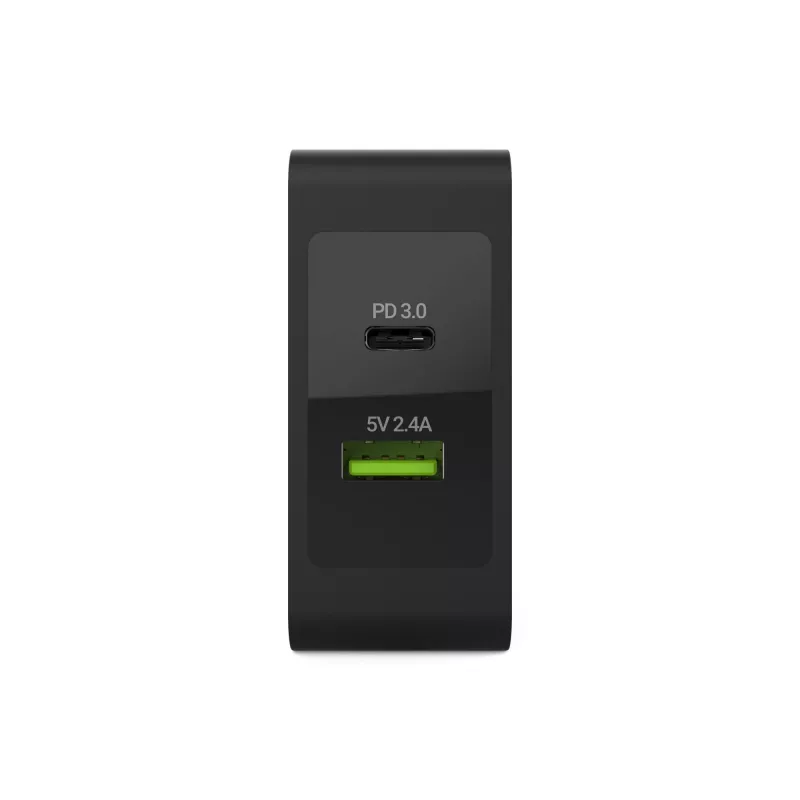 Green Cell CHAR10 mobilās ierīces lādētājs Melns Iekštelpām