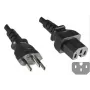 Microconnect PE160518 strāvas kabelis melns 1,8 m C15 savienotājs