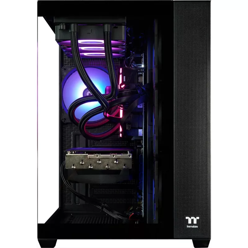 Thermaltake FTW RTX 5070 Ti spēļu dators, melns/caurspīdīgs, Windows 11 Home 64 bitu (PC-000087-DE)