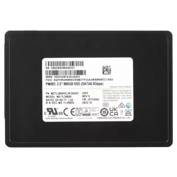 Samsung MZ7L3960HCJR-00A07 iekšējais cietvielu disks 960 GB 2.5 collas Serial ATA III TLC