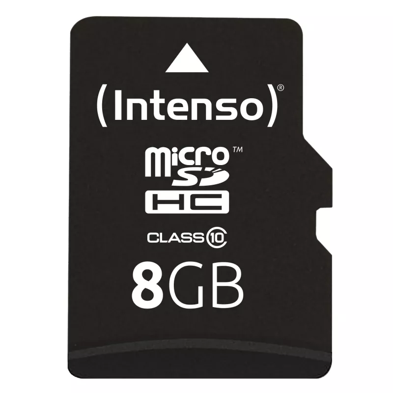 ATMIŅA MICRO SDHC 8GB C10/W/ADAPTER 3413460 INTENSO