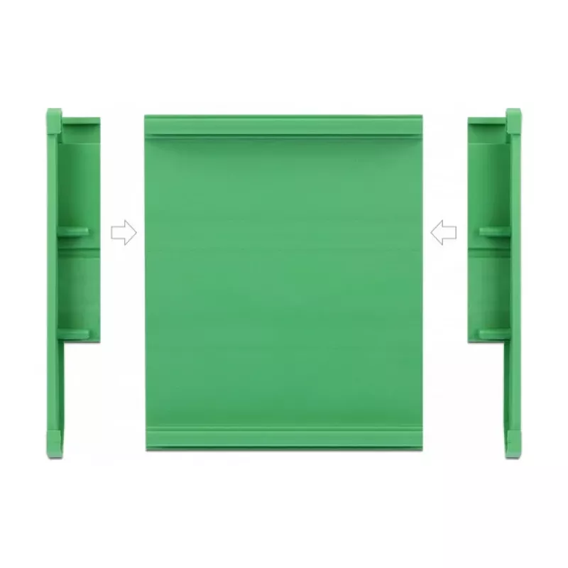 Plates turētājs DeLOCK 107 mm DIN sliedei 10 cm garš