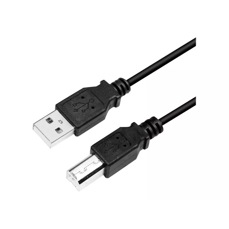 USB kabelis LogiLink CU0009B 5m USB A USB B Melns