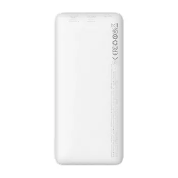 Baseus Airpow Litija polimēra ārējais akumulators 10000 mAh 20 W Balts