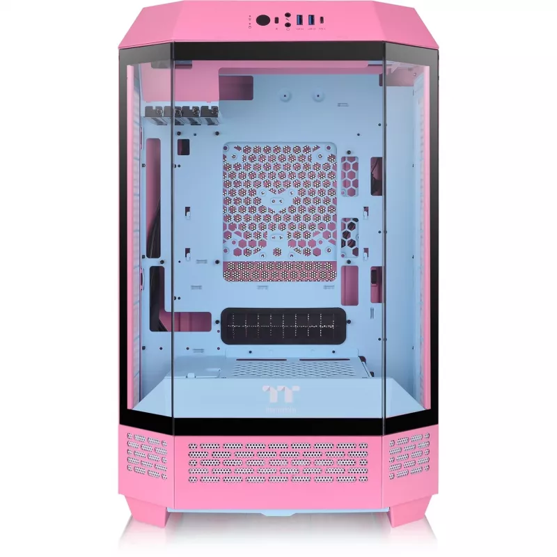 Thermaltake The Tower 300 Bubble Pink rozā rūdītais stikls - Midi/Mini tornis - ATX