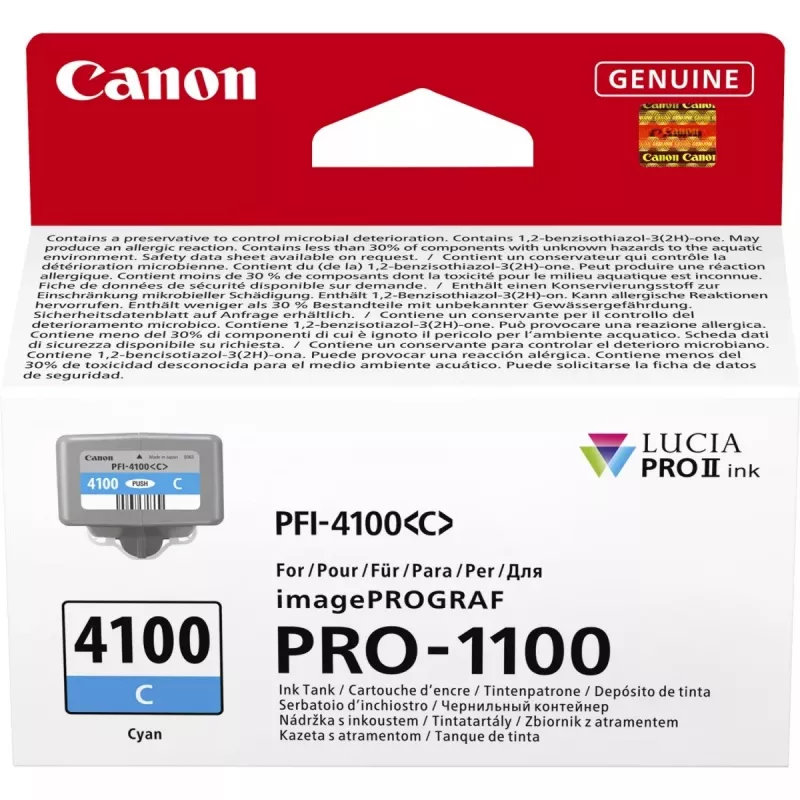 Canon LUCIA PRO II tintes kasetne 1 gab. Oriģināla Standarta ietilpība Ciānkrāsa