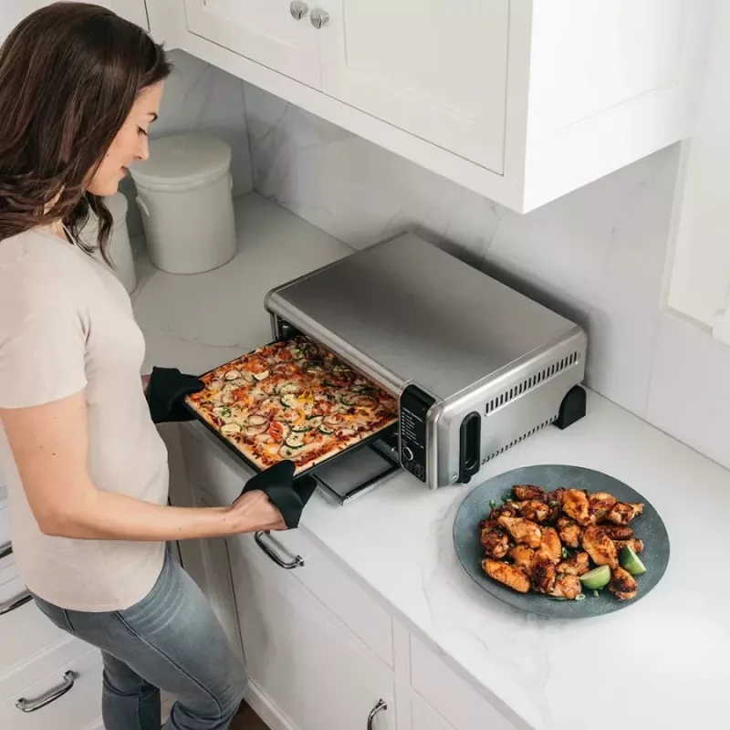 Ninja SP101 Single 10 L brīvstāvoša 2400 W karstā gaisa fritieris melna, nerūsējošais tērauds