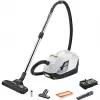 Cilindriskais putekļsūcējs Karcher DS 6 — sausā tīrīšana, 650 W, 2 L putekļu ietilpība, HEPA 13, 10,2 m darbības rādiuss, teleskopiskā caurule
