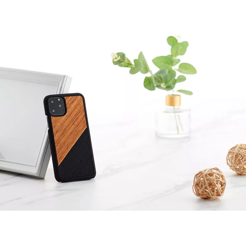 Viedtālruņa maciņš man and wood iPhone 11 Pro — Western Melns