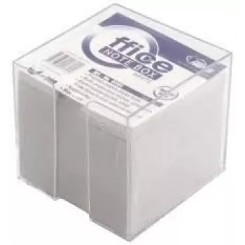 Piezīmju bloks Forpus, 9x9 cm, balts, nelīmēts, ar vāciņu (800) 0716-005
