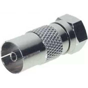 Adapter ShiverPeaks 85321 — IEC (ligzda) uz F (kontaktdakša) savienotāja adapteris TV un RF iekārtām