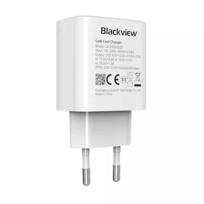 Lādētājs MelnsVIEW CHAR-33W/BV USB-C 33 W ātrā uzlāde, melns