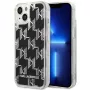 Karl Lagerfeld KLHCP14MLMNMK iPhone 14 Plus 6.7 cietais maciņš melns / melns Liquid Glitter Monogram