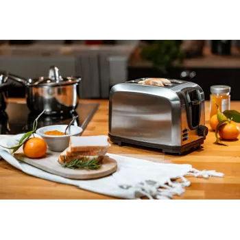 Tosteris Adler AD 3222 2 šķēles 1000 W Sudraba