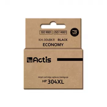 Saderīga ACTIS tintes kasetne KH-304BKR priekš HP 304XL, melna pigmenta tinte, augsta (XL) ražība, 20 ml