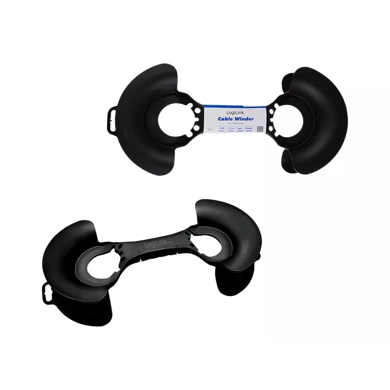 Kabeļu organizētājs LogiLink KAB0068 Universal Melns Polypropylene 1 gab.