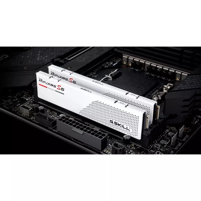 DIMM 96 GB DDR5-6000 (2x 48 GB) Dual-Kit, Atmiņa balta, F5-6000J3036F48GX2-RS5W, Ripjaws S5, INTEL XMP