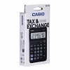 Galda pamata kalkulators CASIO MS-8F – 8 ciparu, baterija/saules, 26 taustiņi, valūtas un nodokļu funkcijas, peļņas aprēķins, melns