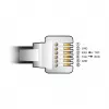 Adaptera kabelis DeLOCK USB Type-A uz seriālo RS-232 RJ12 ar ESD aizsardzību, 2 m, melns