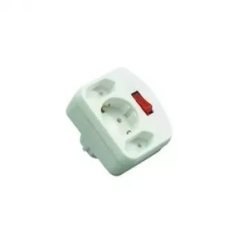 strāvas adapteris REV combi adapter 2+1 fold