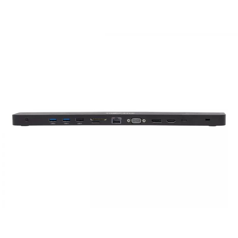 USB-C dokstacija, trīskāršs displejs - 4K HDMI un DP, VGA, USB 3.2 Gen 1, USB-A/C centrmezgls, GbE, 100 W PD uzlāde
