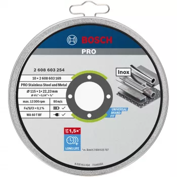 Bosch 2 608 603 254 leņķa slīpmašīnas piederums Griešanas disks