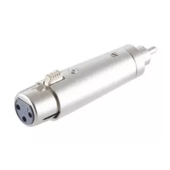 Microconnect XLRFG kabeļa pārejas adapteris XLR (3-pin) RCA Sudraba