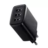 Baseus Compact Quick Charger, 3x USB, 17W (Melns)
