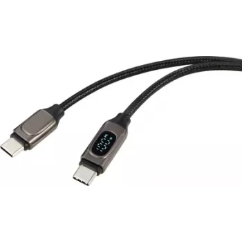 Renkforce RF-6249318 USB kabelis sudraba krāsā