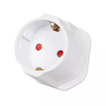 Strāvas adapteris IBOX iaukeu tīkla lādētājs ar maināmiem UK (G tips) un EU (E tips) spraudņiem, 100–240 V 50/60 Hz, 7,5 A, balts