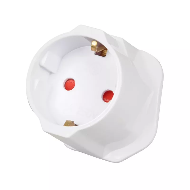 Strāvas adapteris IBOX iaukeu tīkla lādētājs ar maināmiem UK (G tips) un EU (E tips) spraudņiem, 100–240 V 50/60 Hz, 7,5 A, balts