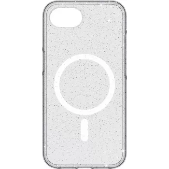 balta Diamonds Cover Mag Glitter vāciņš priekš Apple iPhone 16e, Transparent (00229692)