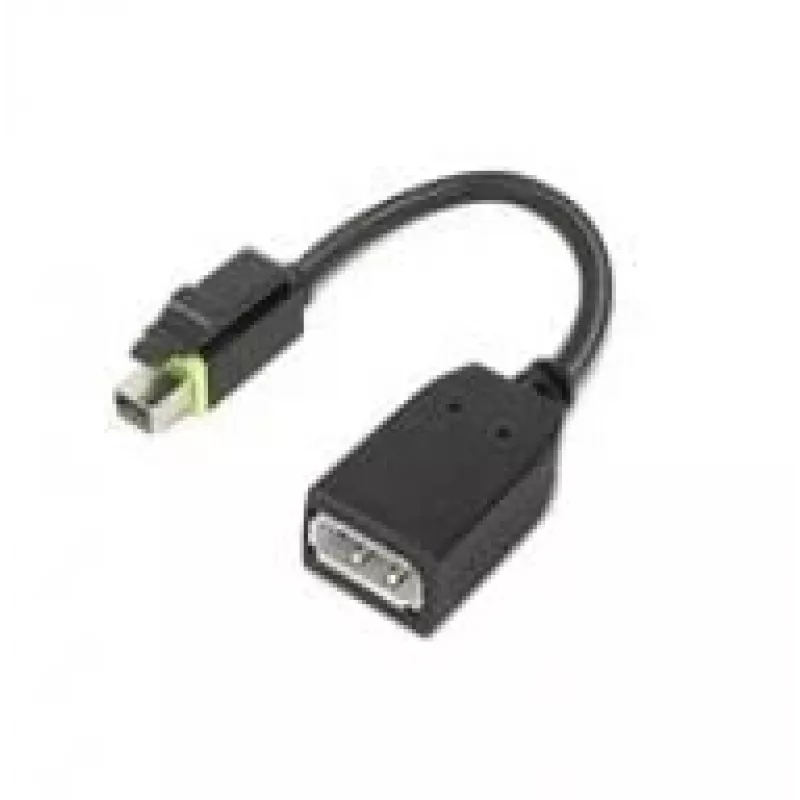 Lenovo 4X90Q93975 video kabeļa adapteris Mini DisplayPort — DisplayPort, melns