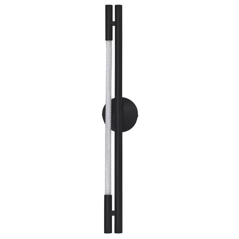 LED sienas lukturis ActiveJet AJE-CHARLIE NW, 1100 lm, 4000 K, 8 W, melns, 798×120×65 mm