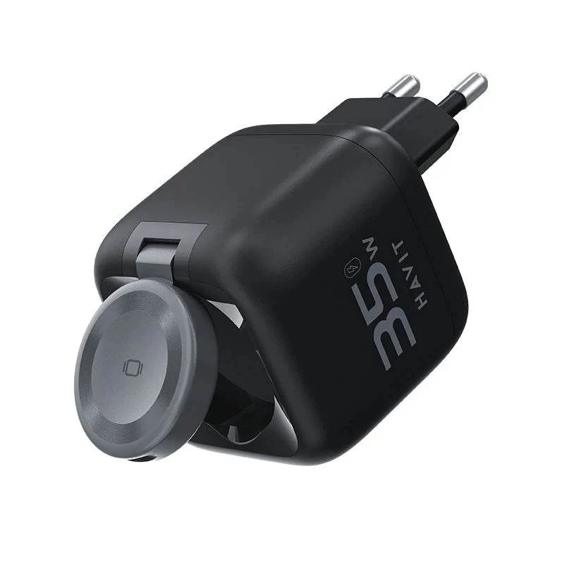 GaN ceļojumu lādētājs Havit UC250 A-EU 20V 1xUSB-C 0,7m melns