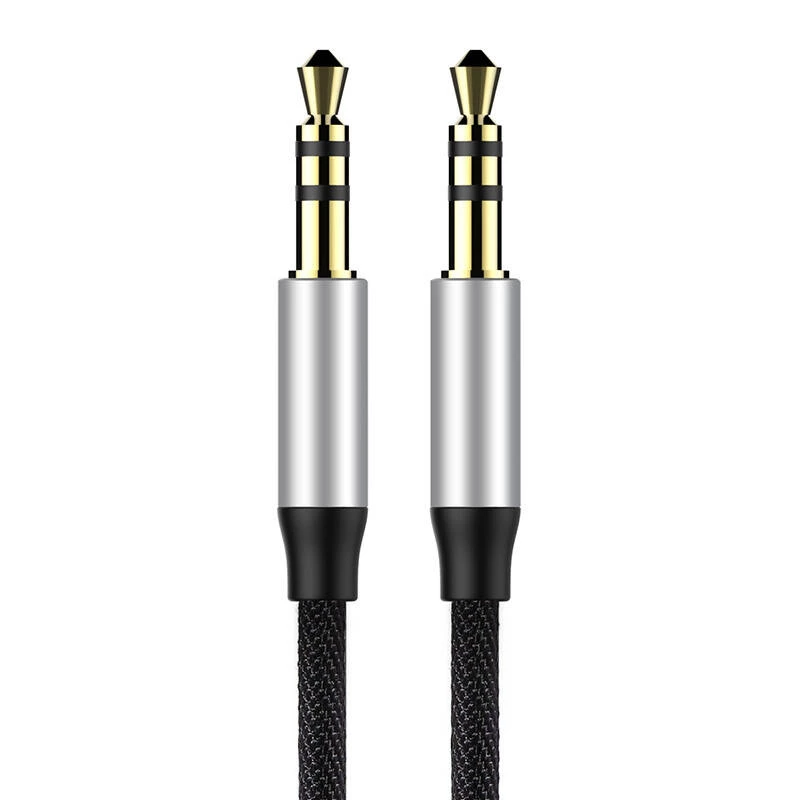 Baseus Yiven Audio kabelis 3,5 mm spraudnis Audio M30 1,5 m sudraba+melns
