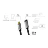 LogiLink USB kabelis USB 3.2 Gen 2 CUA0105 0,5 m USB C melns pelēks