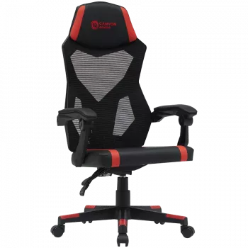 Canyon MCH01 - Flow - ergonomisks spēļu krēsls - melns un sarkans
