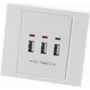 USB kontaktligzda ShiverPeaks BS60065 balta