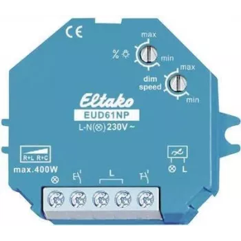 Eltako EUD61NP-230V montējams dimmeris un slēdzis zili balts dimmeris (851932)
