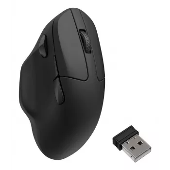 Bezvadu pele Keychron M7 8K melna — kompakts ergonomisks dizains, uzlādējama