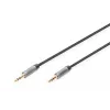 Digitus Audio savienojuma kabelis, 3,5 mm ligzda–3,5 mm ligzda, 1,8 m, melns