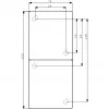 BUSCH JAEGER BJ 20-02EW-53 Kontaktligzda ar veramu vāciņu, vertikāla, 2 fāžu, okeāna pelēka, IP44, pelēka/zila
