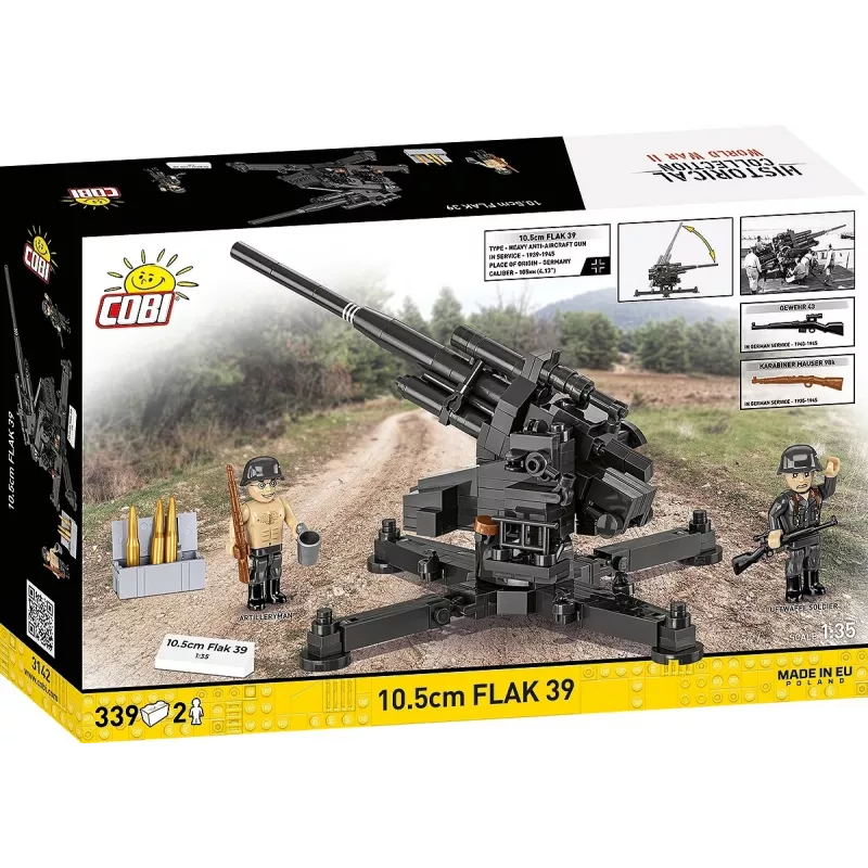 Konstruktors Cobi Blocks 10.5 cm Flak 39 — 339 gab.