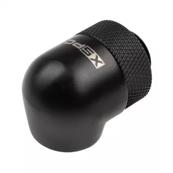XSPC Adapter 90° G1/4 collas vīrišķais uz G1/4 collas sievišķais, grozāms, melns